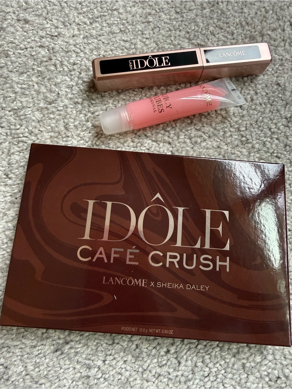 Lancôme bundle - Idôle Eyeshadow Palette, idole mascara and lip gloss
